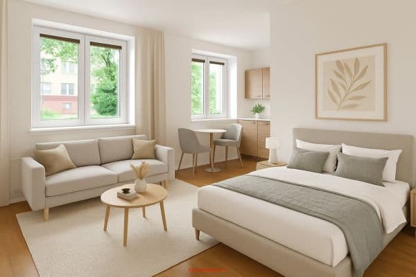 Pronájem bytu 1+kk 24 m², Zakladatelská, Pronájem bytu 1+kk 24 m², Zakladatelská,