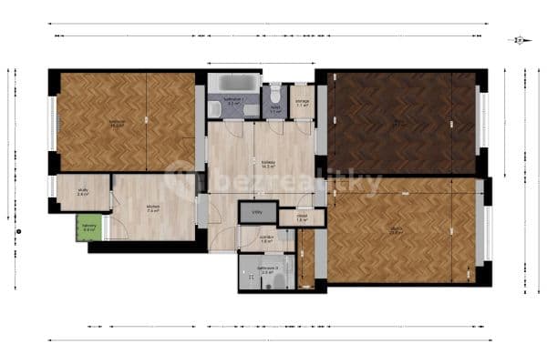 Pronájem bytu 4+1 100 m², Dlouhá, Praha Pronájem bytu 4+1 100 m², Dlouhá, Praha