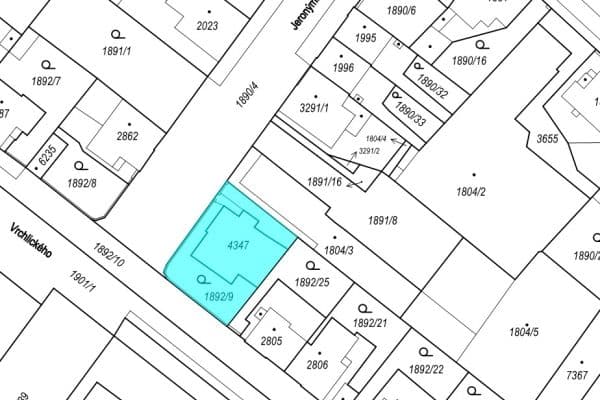 Prodej pozemku 371 m², Jeronýmova, Kolín Prodej pozemku 371 m², Jeronýmova, Kolín