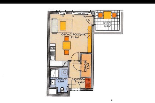 Prodej bytu 1+kk 34 m², Huppnerova, Praha Prodej bytu 1+kk 34 m², Huppnerova, Praha