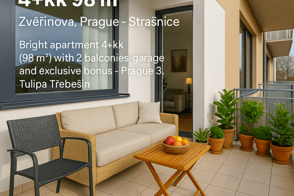 Prodej bytu 4+kk 98 m², Zvěřinova, Praha Prodej bytu 4+kk 98 m², Zvěřinova, Praha