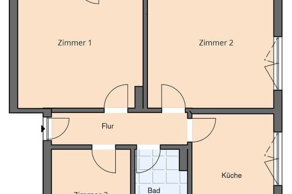 Pronájem bytu 3+1 79 m², Freigericht Pronájem bytu 3+1 79 m², Freigericht