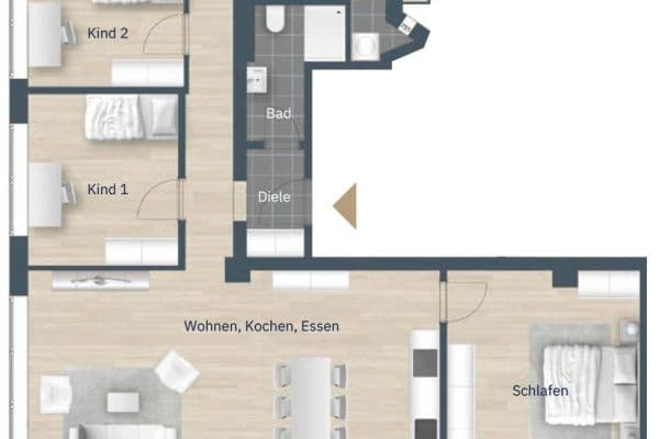Prodej bytu 4+1 100 m², Nürnberg Prodej bytu 4+1 100 m², Nürnberg