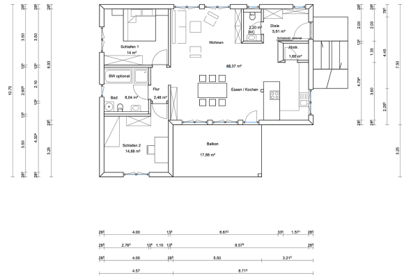 Pronájem bytu 4+kk 107 m², Meßkircher Straße 159, Stockach Pronájem bytu 4+kk 107 m², Meßkircher Straße 159, Stockach