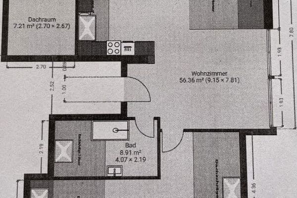 Pronájem bytu 2+1 68 m², Schmidener Straße 216B, Stuttgart Pronájem bytu 2+1 68 m², Schmidener Straße 216B, Stuttgart