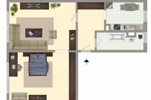 Prodej bytu 2+1 46 m², Zwenkau Prodej bytu 2+1 46 m², Zwenkau