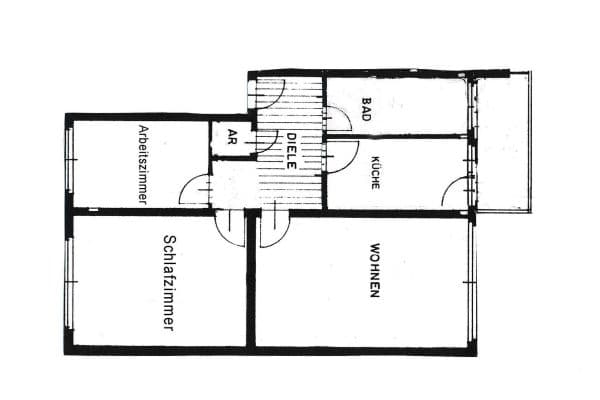 Pronájem bytu 3+kk 77 m², Franzstr. 13, Gladbeck Pronájem bytu 3+kk 77 m², Franzstr. 13, Gladbeck