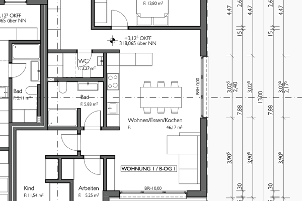 Pronájem bytu 4+1 90 m², Feldbergblick 24, Waldems Pronájem bytu 4+1 90 m², Feldbergblick 24, Waldems
