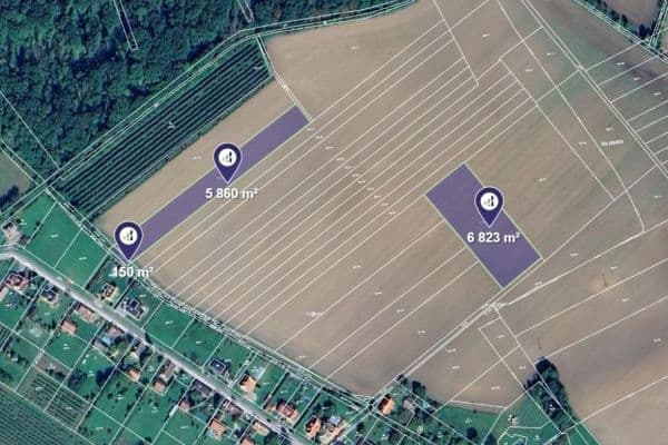 Prodej pozemku 12.833 m², Kovač Prodej pozemku 12.833 m², Kovač