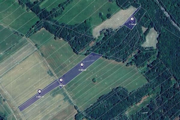 Prodej pozemku 11.350 m², Ježovy Prodej pozemku 11.350 m², Ježovy