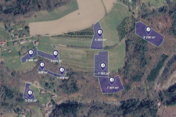 Prodej pozemku 4.410 m², Koberovy Prodej pozemku 4.410 m², Koberovy