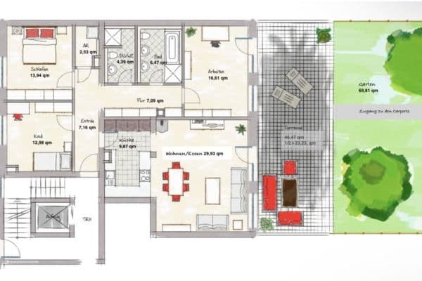 Prodej bytu 4+1 135 m², Fürth Prodej bytu 4+1 135 m², Fürth