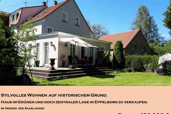 Prodej domu 200 m², pozemek 1.000 m², Schloßstraße 27, Eppelborn Prodej domu 200 m², pozemek 1.000 m², Schloßstraße 27, Eppelborn