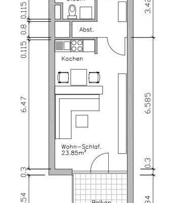 Pronájem bytu 1+1 40 m², Frankfurt am Main, Hessen Pronájem bytu 1+1 40 m², Frankfurt am Main, Hessen