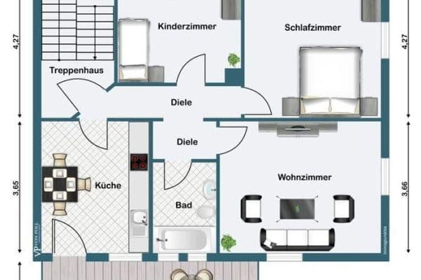 Pronájem bytu 3+1 69 m², Bismarckstr. 23, Sindelfingen Pronájem bytu 3+1 69 m², Bismarckstr. 23, Sindelfingen