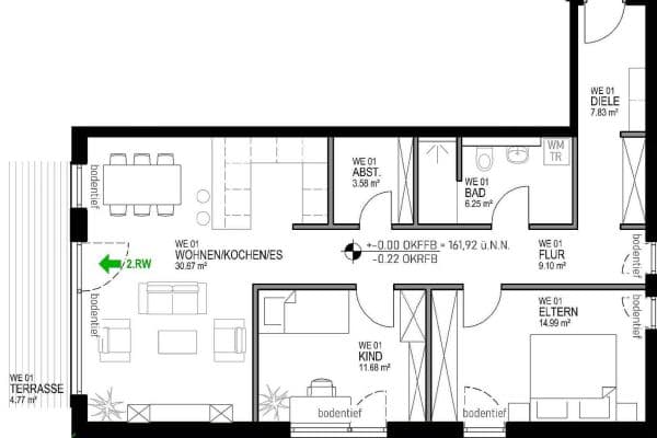 Pronájem bytu 2+1 46 m², Hauptstr. 9, Neustadt / Wied Pronájem bytu 2+1 46 m², Hauptstr. 9, Neustadt / Wied
