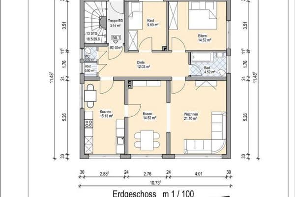 Pronájem bytu 4+1 94 m², Simrockstr. 1, Bendorf Pronájem bytu 4+1 94 m², Simrockstr. 1, Bendorf