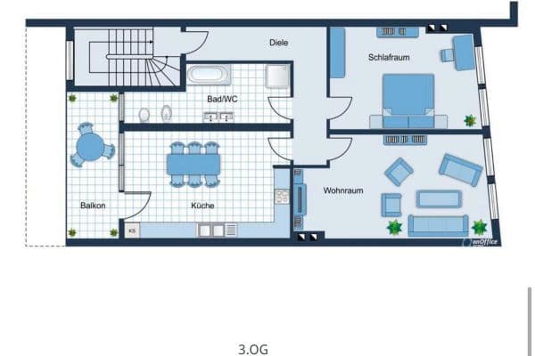 Pronájem bytu 3+1 73 m², Friedrichstraße 22, Bonn Pronájem bytu 3+1 73 m², Friedrichstraße 22, Bonn