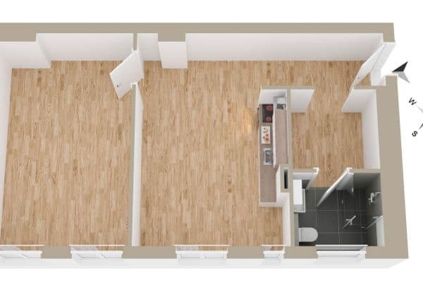 Prodej bytu 2+1 64 m², Unter den Eichen 53, Berlin, Berlín Prodej bytu 2+1 64 m², Unter den Eichen 53, Berlin, Berlín