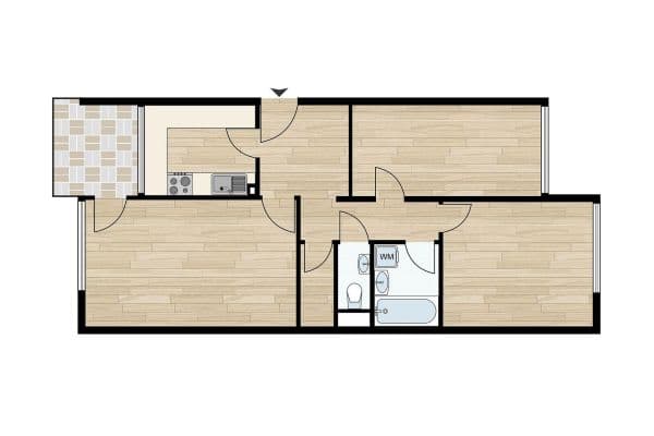 Prodej bytu 3+1 76 m², Nürnberg Prodej bytu 3+1 76 m², Nürnberg