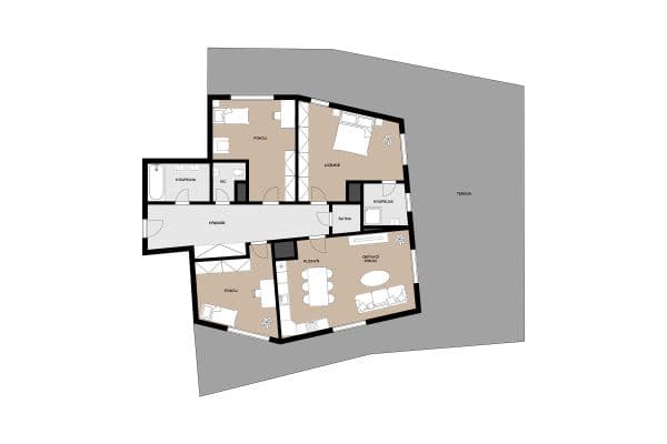 Prodej bytu 4+kk 120 m², Milánská, Prodej bytu 4+kk 120 m², Milánská,