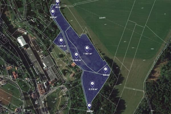 Prodej pozemku 21.530 m², Stružinec Prodej pozemku 21.530 m², Stružinec