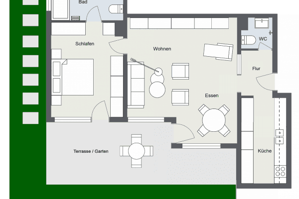Pronájem bytu 2+1 75 m², Stuttgart, Bádensko-Württembersko Pronájem bytu 2+1 75 m², Stuttgart, Bádensko-Württembersko