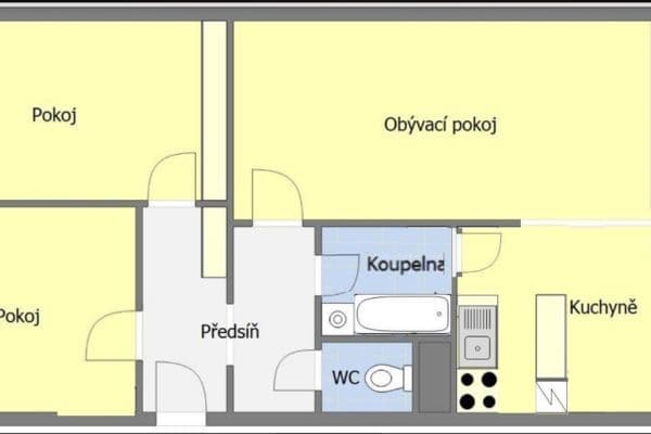 Prodej bytu 3+1 64 m², Taussigova, Praha Prodej bytu 3+1 64 m², Taussigova, Praha