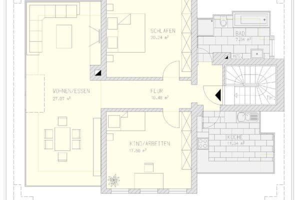 Pronájem bytu 3+1 94 m², Darmstadt Pronájem bytu 3+1 94 m², Darmstadt