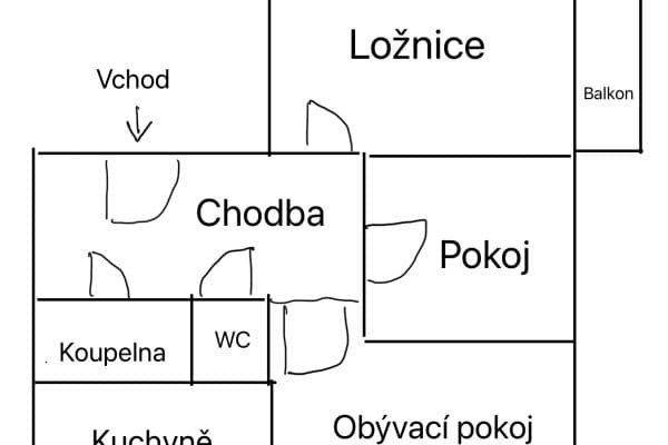 Pronájem bytu 3+kk 56 m², Radomská, Praha Pronájem bytu 3+kk 56 m², Radomská, Praha
