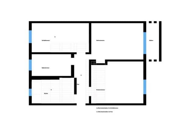 Pronájem bytu 3+1 64 m², Moselstraße 106, Heiligenhaus Pronájem bytu 3+1 64 m², Moselstraße 106, Heiligenhaus