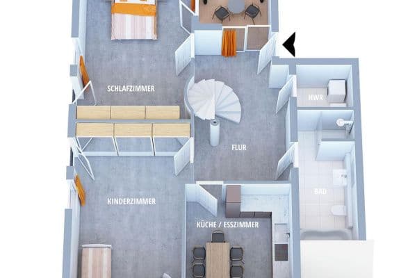Pronájem bytu 3+kk 125 m², Ilsfeld Pronájem bytu 3+kk 125 m², Ilsfeld