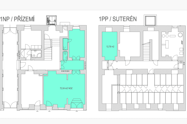 Pronájem nebytového prostoru 84 m², Sázavská,  Pronájem nebytového prostoru 84 m², Sázavská,