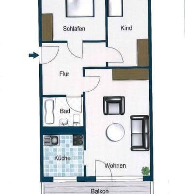 Pronájem bytu 3+1 64 m², Otto - Dix - Ring 38, Dresden, Sasko Pronájem bytu 3+1 64 m², Otto - Dix - Ring 38, Dresden, Sasko