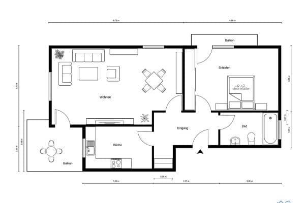 Prodej bytu 2+1 65 m², Bad Rappenau, Bádensko-Württembersko Prodej bytu 2+1 65 m², Bad Rappenau, Bádensko-Württembersko