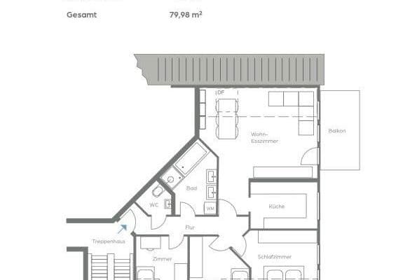 Prodej bytu 4+1 80 m², Haubersbronner Str. 4, Schorndorf Prodej bytu 4+1 80 m², Haubersbronner Str. 4, Schorndorf