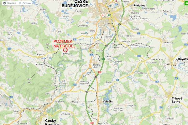 Prodej pozemku 1.400 m², Vrábče Prodej pozemku 1.400 m², Vrábče