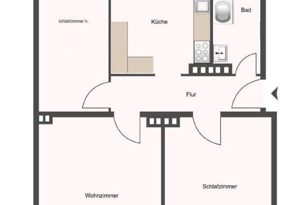 Prodej bytu 3+1 69 m², Hamburg, Hamburg Prodej bytu 3+1 69 m², Hamburg, Hamburg