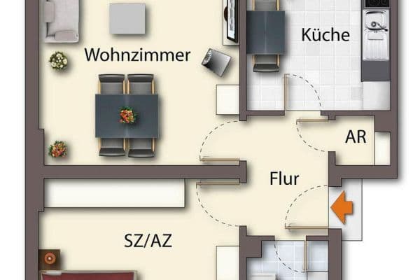 Pronájem bytu 2+1 62 m², Redtenbacherstraße 27, Nürnberg, Bavorsko Pronájem bytu 2+1 62 m², Redtenbacherstraße 27, Nürnberg, Bavorsko