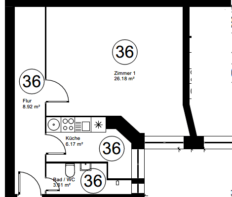 Prodej bytu 1+1 45 m², Mindener Straße 3, Berlin, Berlín Prodej bytu 1+1 45 m², Mindener Straße 3, Berlin, Berlín