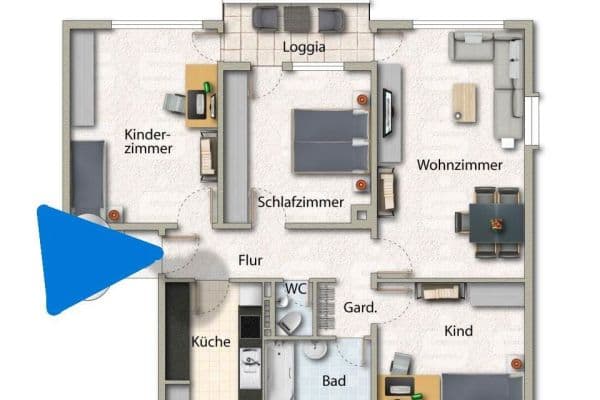 Prodej bytu 4+1 94 m², Hohenlohestr. 13, Künzelsau Prodej bytu 4+1 94 m², Hohenlohestr. 13, Künzelsau