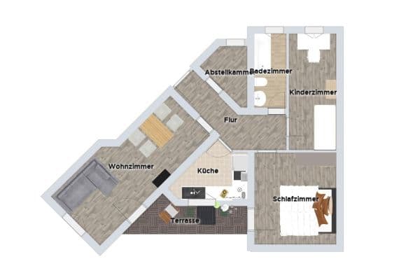 Pronájem bytu 3+1 65 m², Steinstraße 51, Schönebeck Pronájem bytu 3+1 65 m², Steinstraße 51, Schönebeck