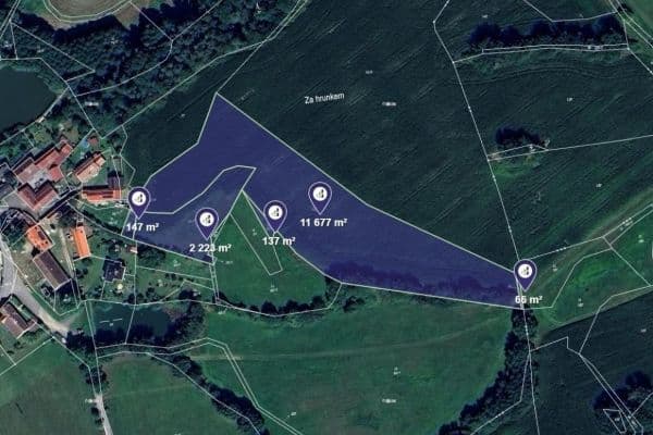 Prodej pozemku 11.585 m², Hrazany, Jihočeský kraj Prodej pozemku 11.585 m², Hrazany, Jihočeský kraj