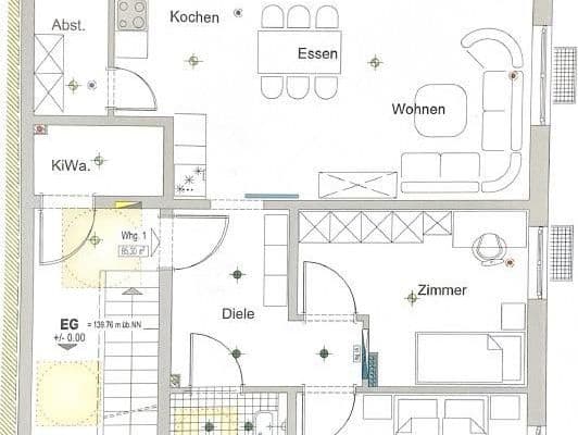 Pronájem bytu 3+1 90 m², Wiesenbach Pronájem bytu 3+1 90 m², Wiesenbach