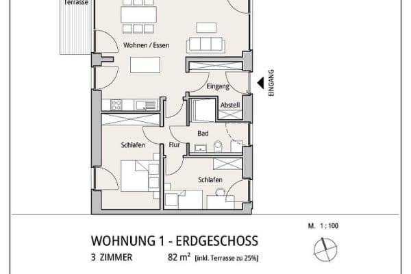 Pronájem bytu 3+1 77 m², Ibbenbüren Pronájem bytu 3+1 77 m², Ibbenbüren
