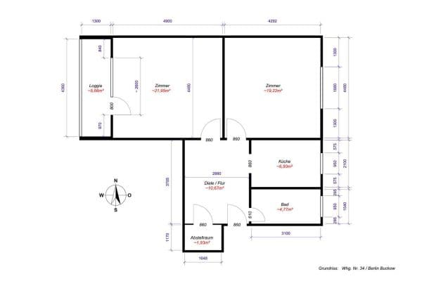 Pronájem bytu 2+1 68 m², Berlin, Berlín Pronájem bytu 2+1 68 m², Berlin, Berlín