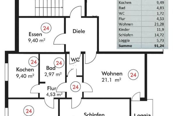 Pronájem bytu 4+1 91 m², Luisantring 45, Maintal, Hessen Pronájem bytu 4+1 91 m², Luisantring 45, Maintal, Hessen