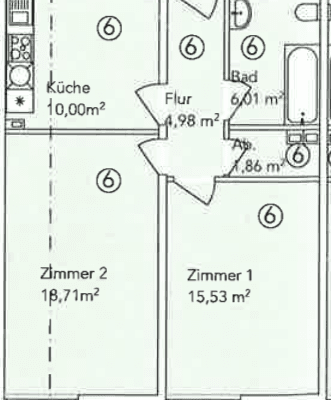 Pronájem bytu 2+1 58 m², Ackerstraße, Mannheim, Bádensko-Württembersko Pronájem bytu 2+1 58 m², Ackerstraße, Mannheim, Bádensko-Württembersko