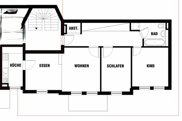 Pronájem bytu 4+1 85 m², Steinau an der Strasse Pronájem bytu 4+1 85 m², Steinau an der Strasse