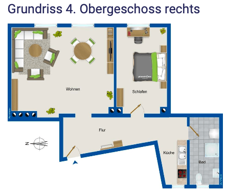 Pronájem bytu 2+1 65 m², Rothenburger Straße 151, Nürnberg, Bavorsko Pronájem bytu 2+1 65 m², Rothenburger Straße 151, Nürnberg, Bavorsko